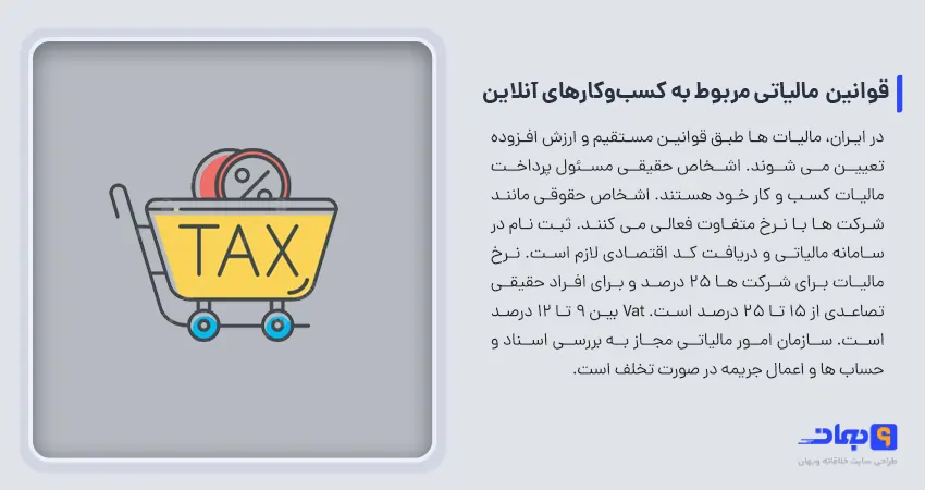 قوانین مالیاتی کسبوکارهای آنلاین