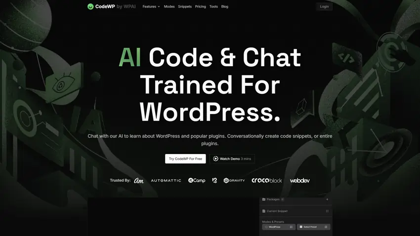 طراحی سایت با هوش مصنوعی codeWP